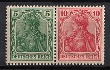 1917-18 German Empire, Germany, Se-tenant, Zusammendrucke (Mi. W 7, CV $30)