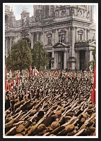 'Hitler Youth is Committed to Nationalism. Work May 1, 1933', Album No.8 'Germany Awakens' 'Becoming, Fight and Victory of the NSDAP', Third Reich Nazi Germany Propaganda Poster