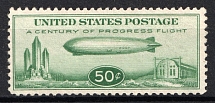 1933 50c Air Post Stamps, United States, USA (Scott C18, Full Set, CV $50)