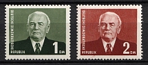 1953 German Democratic Republic, Germany (Mi. 342 - 343, Full Set, CV $30, MNH)