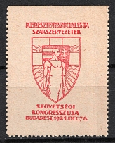 1924 Hungary, Federal Congress in Budapest, 'Christian Socialist Trade Organizations'