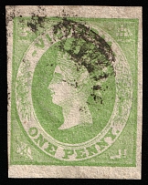 1857 1p Victoria, Australia (SG 41, Canceled, CV $45)
