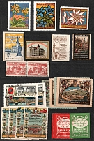 Germany, Europe, Stock of Cinderellas, Non-Postal Stamps and Labels, Advertising, Charity, Propaganda, Souvenir Sheets (#1A)