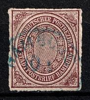 1868 1/2sch North German Confederation, German States, Germany (Mi. 12, Canceled, CV $90)
