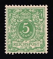 1889-92 5pf German Empire, Germany (Mi. 46 a, CV $260)