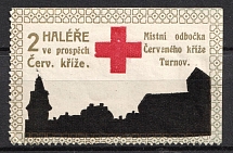 1914 2h Turnov Red Cross Society, Czechoslovakia, Label, World War I