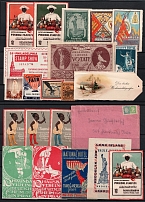 Germany, Europe & Overseas, Stock of Cinderellas, Non-Postal Stamps, Labels, Advertising, Charity, Propaganda (#162B)