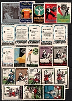 Germany, Stock of Rare Cinderellas, Non-postal Stamps, Labels, Advertising, Charity, Propaganda (#51)