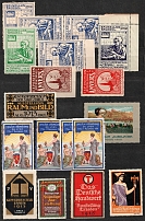 Germany, Europe, Stock of Cinderellas, Non-Postal Stamps and Labels, Advertising, Charity, Propaganda, Souvenir Sheets (#3A)