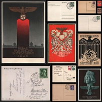 Stock of Propaganda Postcards, Third Reich, Nazi Germany (Commemorative Cancellations)