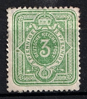 1875-79 3pf German Empire, Germany (Mi. 31 a, Signed, CV $100)