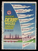 'Deutsche Derby Festival', Swastika, Hamburg, Third Reich Propaganda, Cinderella, Nazi Germany (Canceled)