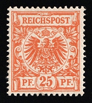 1889-93 25pf German Empire, Germany (Mi. 49 a, CV $310)