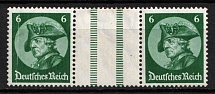 1933 Third Reich, Germany, Se-tenant, Zusammendrucke (Mi. W Z 9, CV $30)
