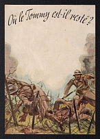 'Where did the Tommy Stay?', France, WWII Propaganda Postcard, Mint