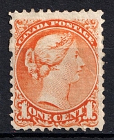 1870-90 1c Canada (SG 73, CV $120)