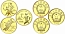 3 x 100 Yuan, Gold, 1990, 1991 und 1994, Olympische Spiele, jeweils kl. Flecken, PP.3 x 100