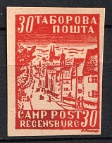 1947 30pf Regensburg, Ukraine, DP Camp, Displaced Persons Camp (Proof, MNH)