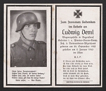 'Note of a German Soldier', Propaganda Card, Third Reich WWII, Germany Propaganda, Germany
