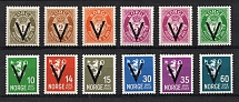 1941 Norway, Victory Overprints (CV $20, MNH)