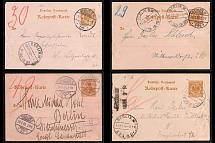 1892-1905 Pneumatic Post, German Empire, Postal Cards (Readable Postmarks)