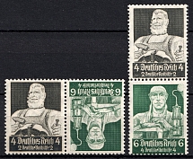 1934 Third Reich, Germany, Se-tenan, Tete-beche, Zusammendrucke (Mi. K 23, S 219, CV $30)