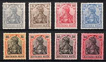 1905-13 German Empire, Germany (Mi. 83 I - 89 I, 91 I, 93 I, Signed, CV $510)