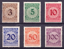 1923 Weimar Republic, Germany (Mi. 338 - 343, Full Set, CV $140, MNH)