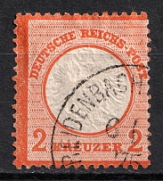 1872 2gr German Empire, Germany (Mi. 24, Canceled, CV $4,160)