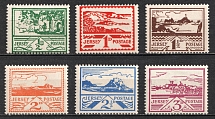 1943 Jersey, German Occupation, Germany (Mi. 3-8, Full Set, CV $80)