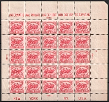 1926 United States, Souvenir Sheet (Sc. 630, CV $500, MNH)