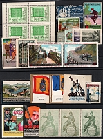 Germany, Europe & Overseas, Stock of Cinderellas, Non-Postal Stamps, Labels, Advertising, Charity, Propaganda (#163B)