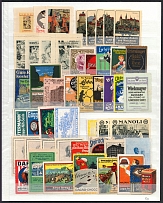 Germany, Stock of Cinderellas, Non-Postal Stamps, Labels, Advertising, Charity, Propaganda (#452)